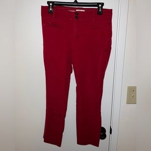 Anthropologie - The Essential Slim pants red size 4